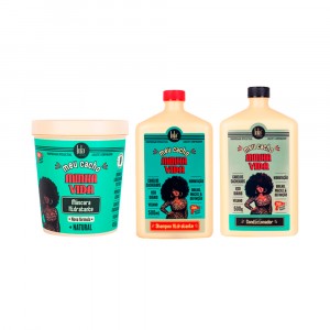 Kit Shampoo + Acondicionador + Tratamiento Meu Cacho Minha Vida Lola Cosmetics