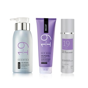 Kit Rubio Extremo Shampoo 250ml + Mascarilla 250ml + Serum 100ml Línea 19  Biotop Professional