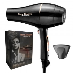 Secador de Pelo Profesional Rose Gold Black Nano Titanium