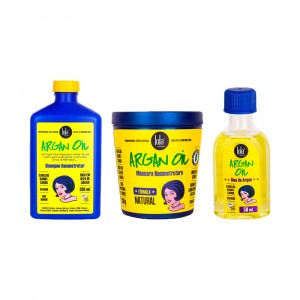 Kit Shampoo + Serum + Tratamiento Argan Oil Lola Cosmetics
