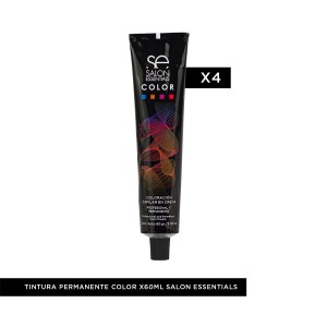 Kit Coloración 4 Tinturas Color x60ml Salon Essentials