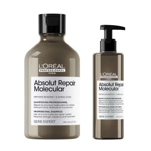 Kit Shampoo + Sérum De Enjuague Absolut Repair Molecular Serie Expert L'Oréal Professionnel